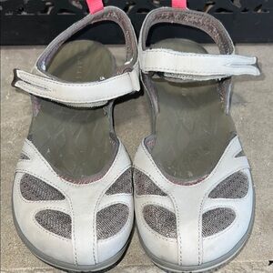Merrill Slip On Close Toe Aluminum Gray Adjustable Strap